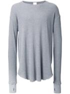 Cityshop Thermal Thin Knit Sweatshirt, Men's, Grey, Cotton