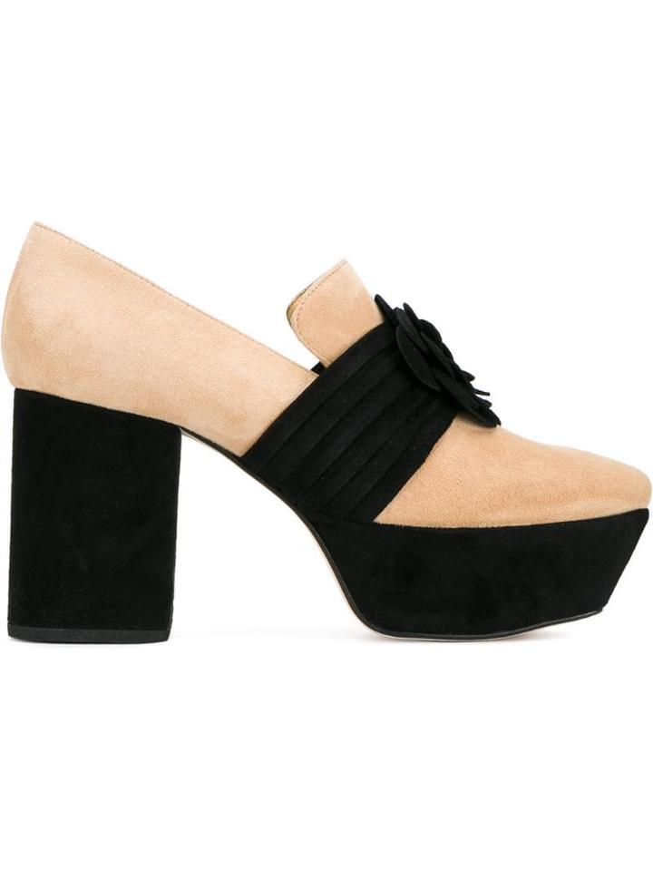 Dorateymur Thunderbird Platform Pumps - Neutrals