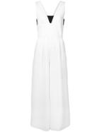 Fleur Du Mal Pique Plunge Jumpsuit - White