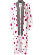 Racil Dot Print Oversize Robe - White