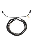 Hues Mini Link Wrap Bracelet - Black