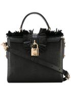 Dolce & Gabbana - Brick Handbag - Women - Calf Leather/viscose - One Size, Black, Calf Leather/viscose