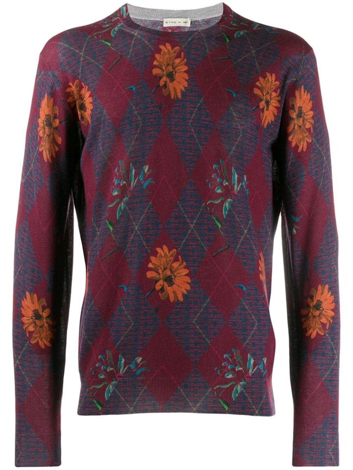 Etro Patterned Jumper - Red