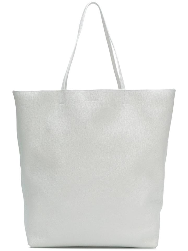 Jil Sander Relaxed Fit Tote Bag - White
