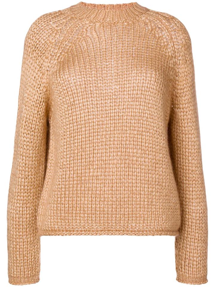 Forte Forte Roll Hem Sweater - Brown