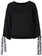 7 For All Mankind Wide Sleeved Sweatshirt - Black