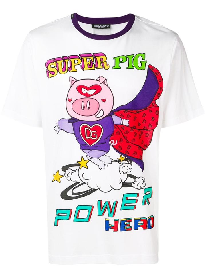 Dolce & Gabbana Super Pig T-shirt - White