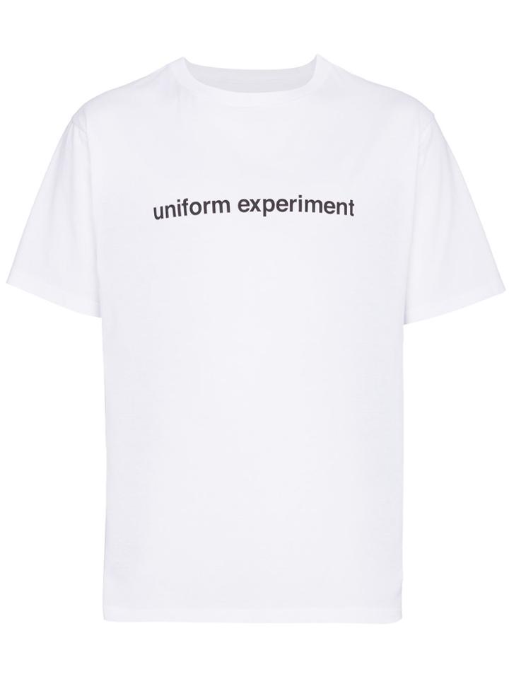 Uniform Experiment Star Side Panel Logo T Shirt - White