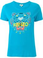 Kenzo - 'tiger' T-shirt - Women - Cotton - S, Blue, Cotton