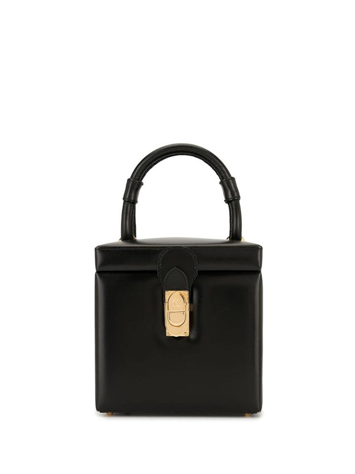Loewe Pre-owned Clasp Boxy Tote - Black