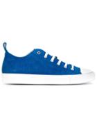 Eleventy Perforated Sneakers, Men's, Size: 43, Blue, Suede/rubber