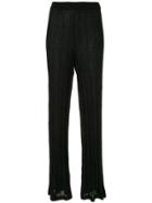 M Missoni Knitted Straight-leg Trousers - Black