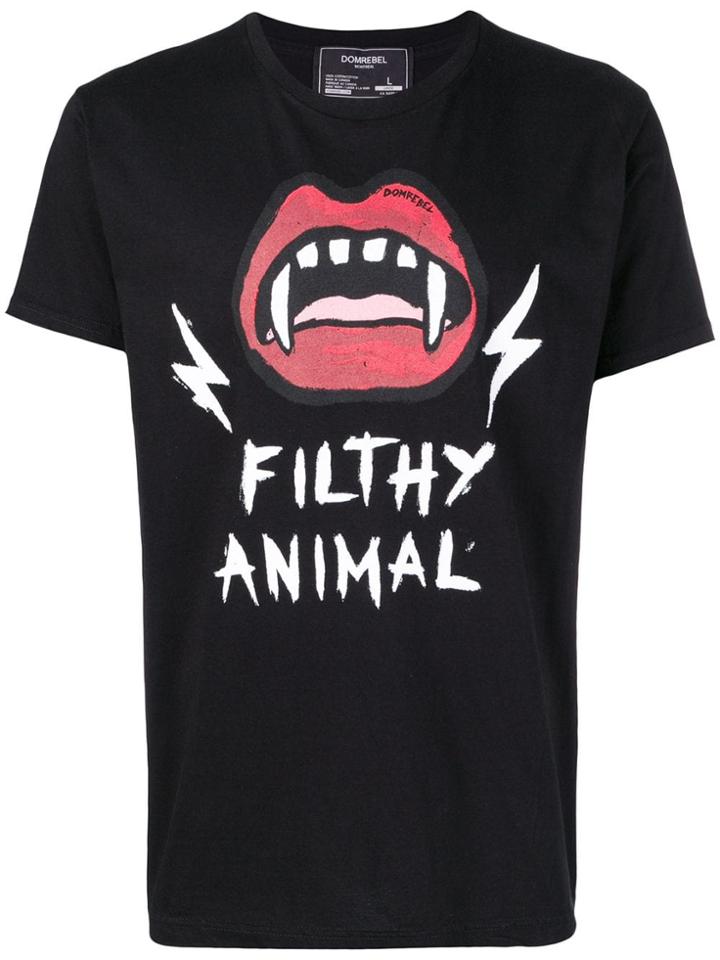 Dom Rebel Filthy Animal T-shirt - Black