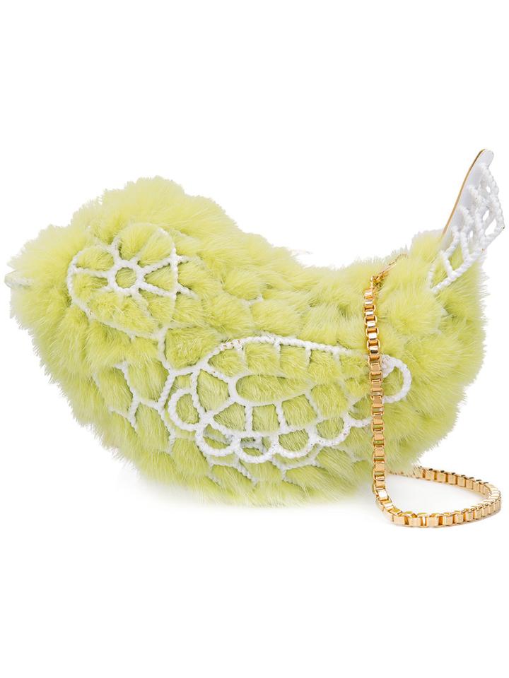Natasha Zinko - Bird Crossbody Bag - Women - Acetate - One Size, Yellow/orange, Acetate