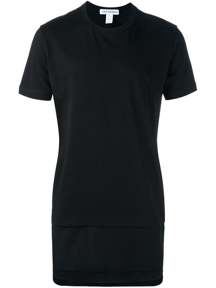 Comme Des Garçons Shirt Plain T-shirt, Men's, Size: Xl, Black, Cotton