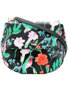 Kate Spade - Floral Saddle Bag - Women - Polyester/polyurethane - One Size, Black, Polyester/polyurethane