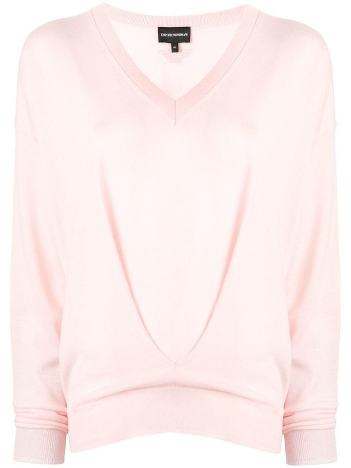 Emporio Armani V-neck Jumper - Pink