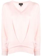 Emporio Armani V-neck Jumper - Pink