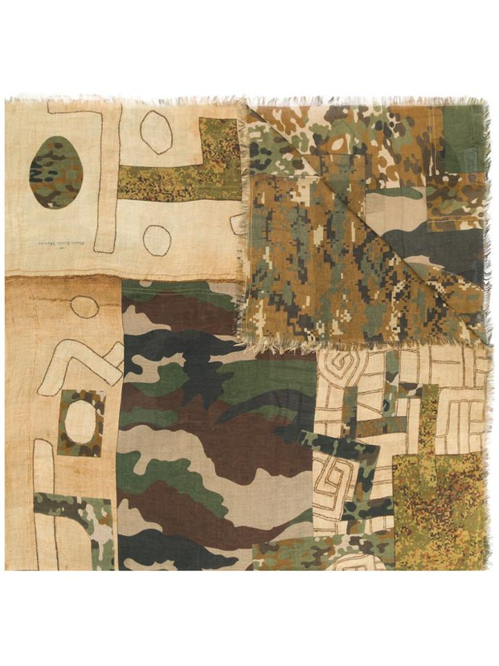 Pierre-louis Mascia Camouflage Scarf - Multicolour