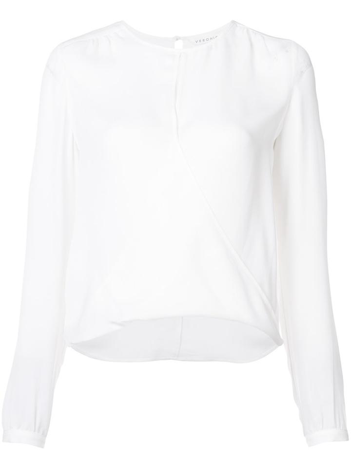 Veronica Beard - Fitted Cuff Blouse - Women - Silk - 6, White, Silk