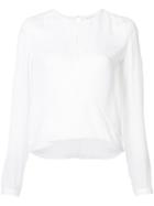 Veronica Beard - Fitted Cuff Blouse - Women - Silk - 6, White, Silk