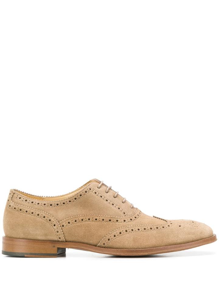 Paul Smith Smooth Effect Brogues - Brown