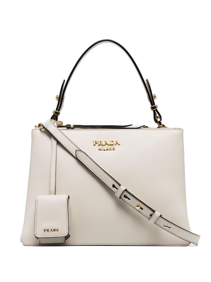 Prada Double-zip Tote Bag - White