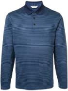 Gieves & Hawkes Striped Polo Top - Blue
