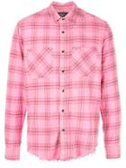 Amiri Check Button Shirt - Pink