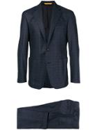Canali Plaid Two Piece Suit - Blue