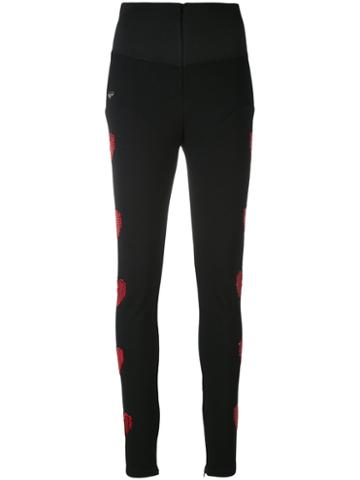 Philipp Plein - Elysee Leggings - Women - Nylon/spandex/elastane/viscose/glass - S, Black, Nylon/spandex/elastane/viscose/glass
