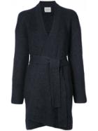 Le Kasha Rome V-neck Wrap Cardigan - Black