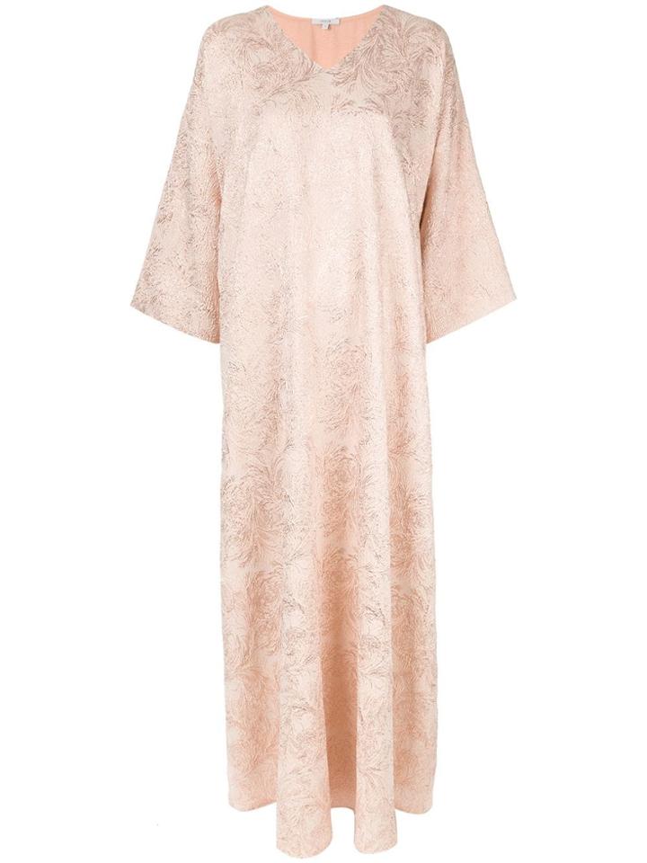 Layeur Brocade Unlined Evening Dress - Pink