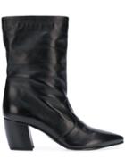 Prada Pointed Toe Boots - Black