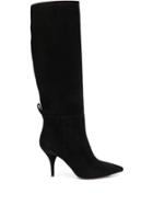 L'autre Chose Knee High Pull-on Boots - Black