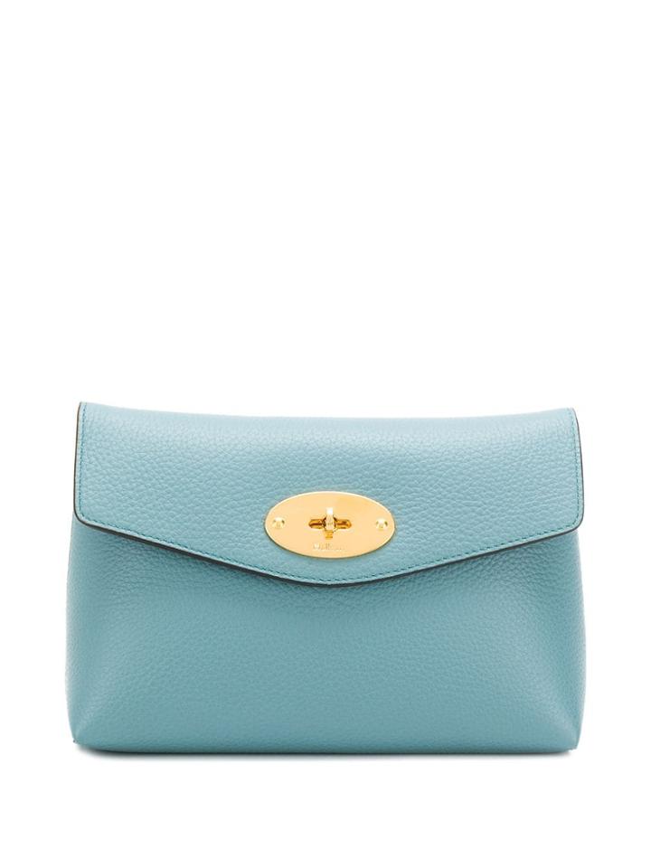 Mulberry Darley Pebbled Cosmetic Pouch - Blue
