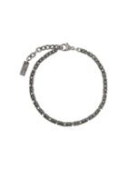 Saint Laurent Distressed Chain Bracelet - Metallic