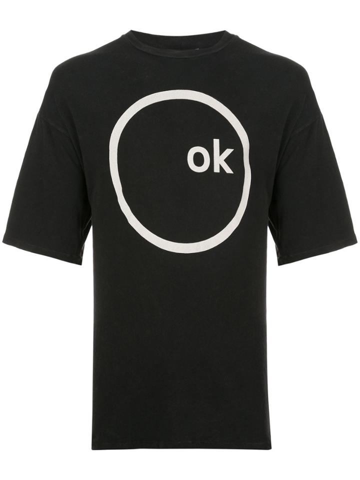 R13 Relaxed-fit Ok Computer T-shirt - Black