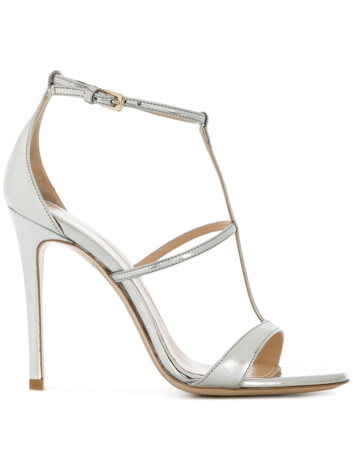 Deimille Cross Strap Sandals - Metallic