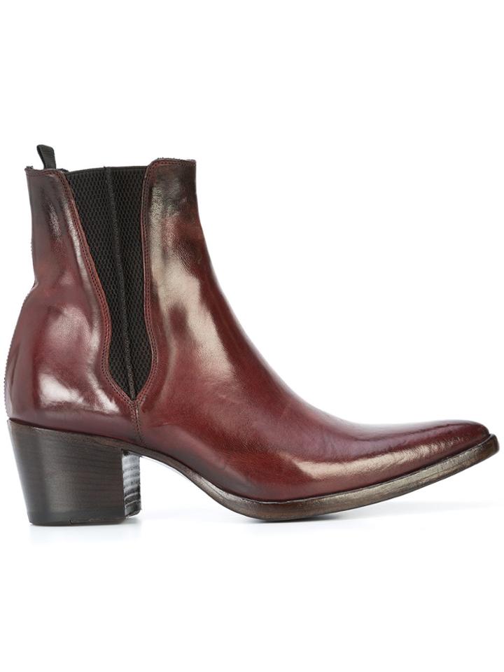 Alberto Fasciani Chelsea Boots - Red