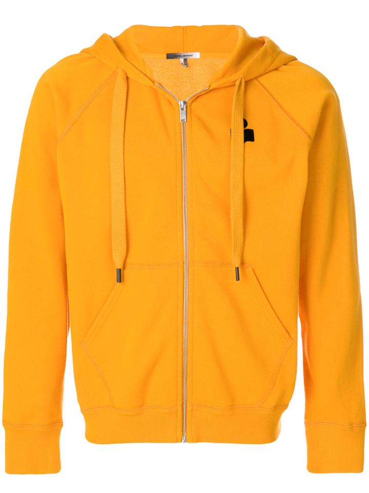 Isabel Marant Printed Logo Zipped Jacket - Yellow & Orange