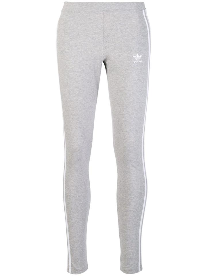 Adidas Three Stripe Leggings - Grey
