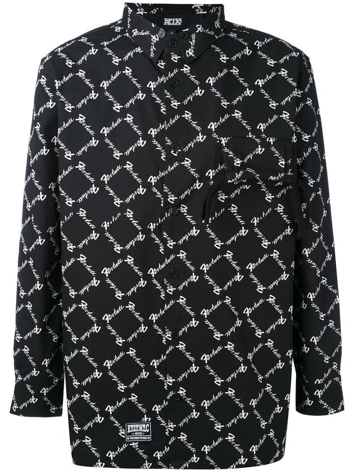 Ktz - Printed Shirt - Men - Cotton - M, Black, Cotton