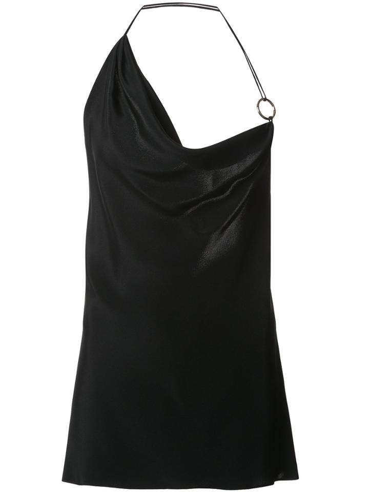 Cushnie Et Ochs Asymmetric Halter Neck Top - Black