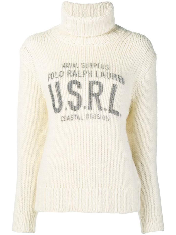 Polo Ralph Lauren Surplus Print Turtleneck Sweater - White