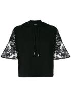 Mcq Alexander Mcqueen Lace Detail Top - Black