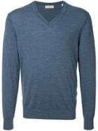 Gieves & Hawkes V-neck Sweater - Blue