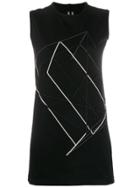 Rick Owens Embroidered Tank Top - Black