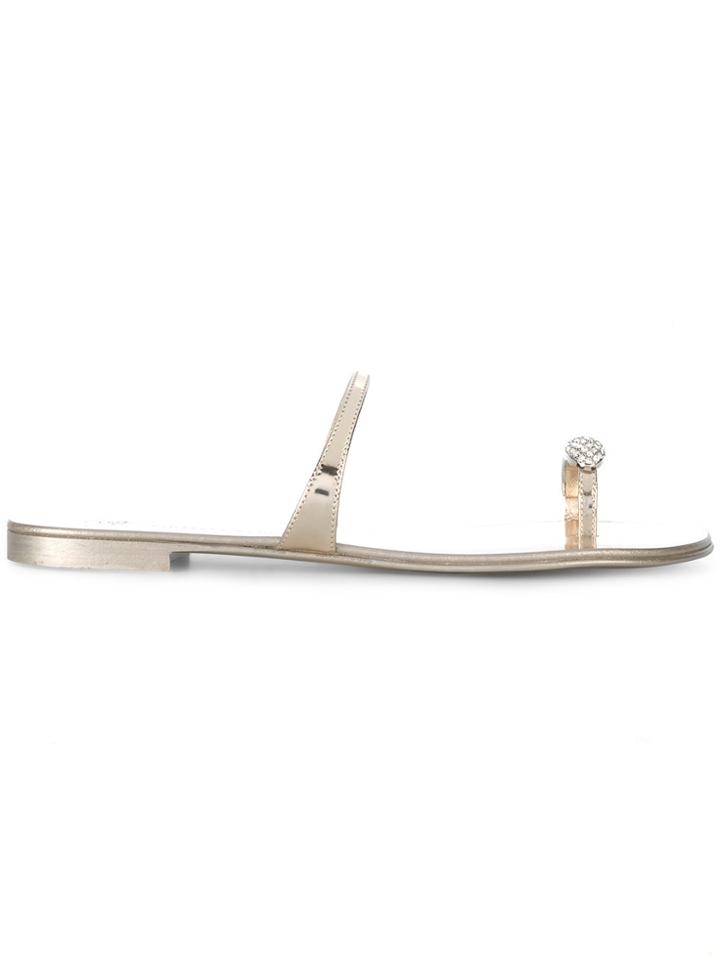 Giuseppe Zanotti Design Ring Sandals - Nude & Neutrals