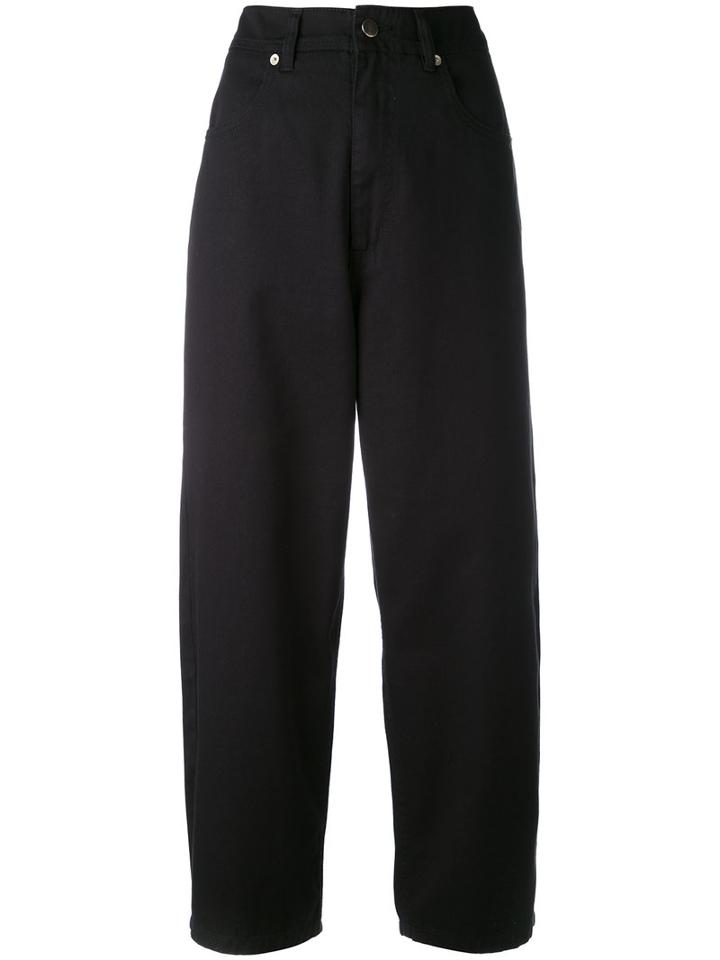 Société Anonyme - 'peanut' Trousers - Women - Cotton - Xs, Black, Cotton